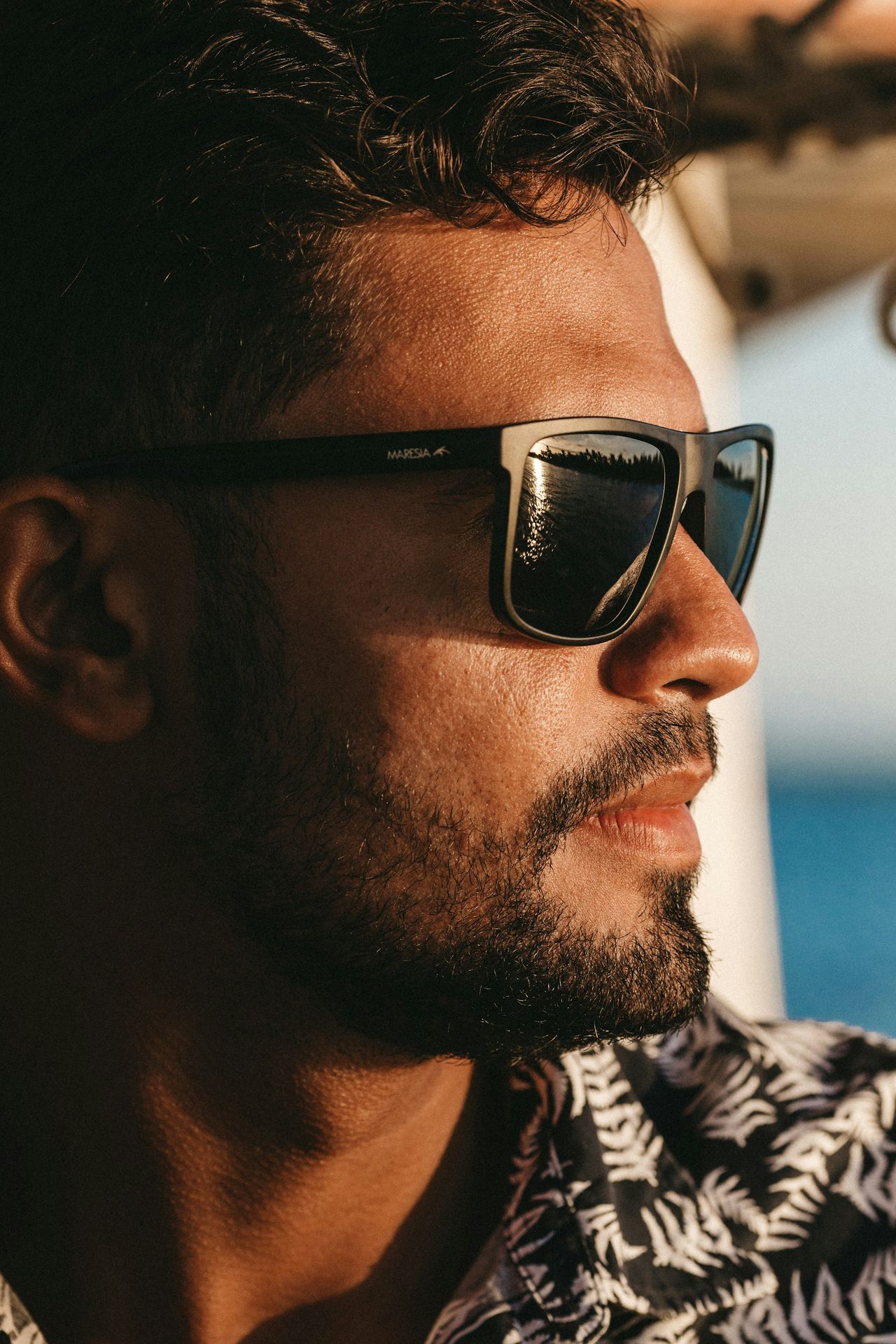 man in black framed eyeglasses